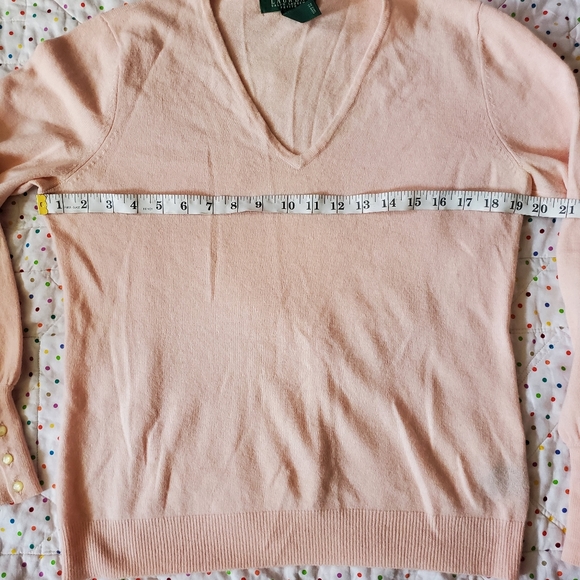 Lauren Ralph Lauren V neck sweater  size PL. - Picture 11 of 12